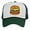 White/Forest, variant on Top Headwear Hamburger Cheeseburger Trucker Hat - Men's Snapback Burger Food Cap White/Red