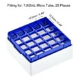 thumbnail image 3 of Unique Bargains Freezer Tube Box 25 Places Waterproof Polypropylene Holder Rack for 1.8/2ml Microcentrifuge Tubes, Blue 4Pcs, 3 of 5