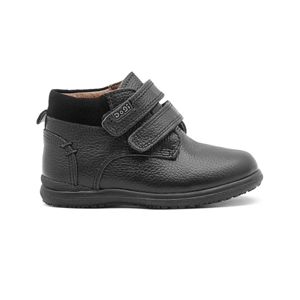 Bota Escolar Dogi Para Niño Doble Contactel 100% Piel negro 16