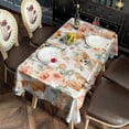thumbnail image 3 of Corgi Dog and Flower Florals Rectangle Tablecloth 60"x120",Waterproof Polyester Rectangle Table Cloth, Wipeable Spillproof Polyester Tablecloth for Dining, Camping, Indoor and Outdoor, 3 of 6