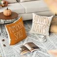 thumbnail image 3 of Hello Fall Harvest Pumpkin Spice Thanksgiving Throw Pillow Covers, 20 x 20 Inch Autumn Leaves Seasonal Cushion Case for Sofa Couch Set of 4, 3 of 6