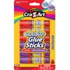 Cra-Z-Art Washable Glue Sticks, Disappearing Purple, 6 Count, Total Weight 1.29oz