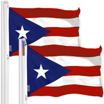 Puerto Rico PR Flag 3x5FT 2-Pack 150D Printed Polyester By G128