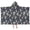 Navy Floral Skull, variant on Navy Floral Skull Pattern Hooded Bath Towel，50"x30" for Ages 3 To 12 Kids, Quick Dry Lightweight Soft Microfiber Hood Beach Towel Cover Up for Kids