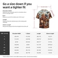 thumbnail image 5 of Balery Animal Filled Noahs Ark Camisa Casual de Manga Corta con Botones para Hombre, Texturizada, Estilo Cubano, para Playa, Verano-4X-Large, 5 of 5