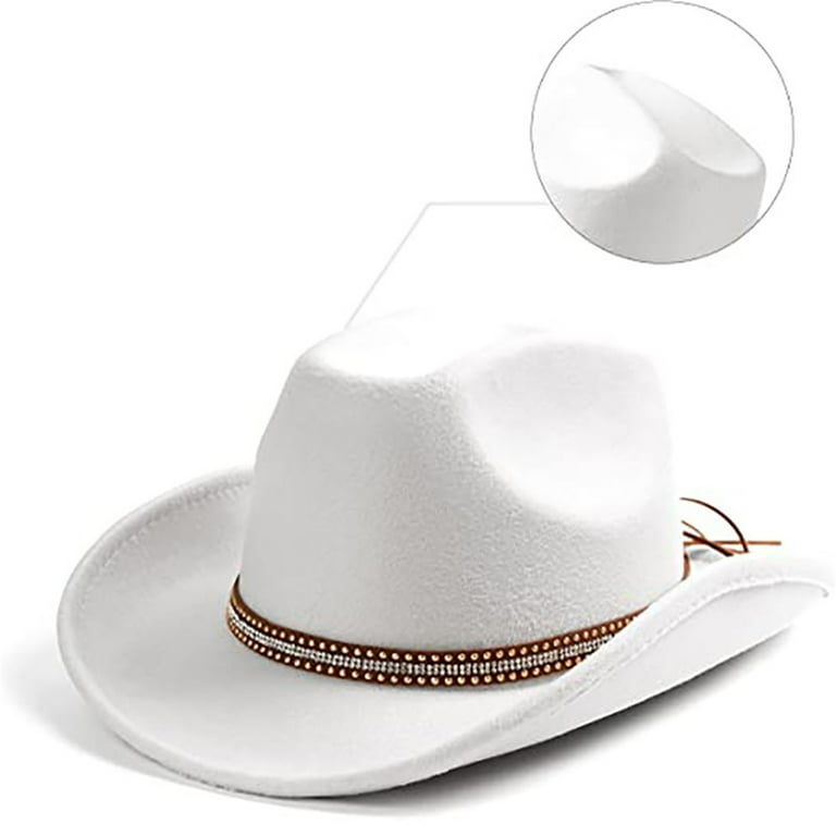 WTXUE cowboy hats for women, Women's Big Brim Cowboy Hat Western
