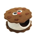 thumbnail image 1 of Cama para gatos con forma de galleta, caseta para animales pequeños, refugio suave para gatos, nido para gatos, caniche, gatito, hámster, pomerania, 1 of 8