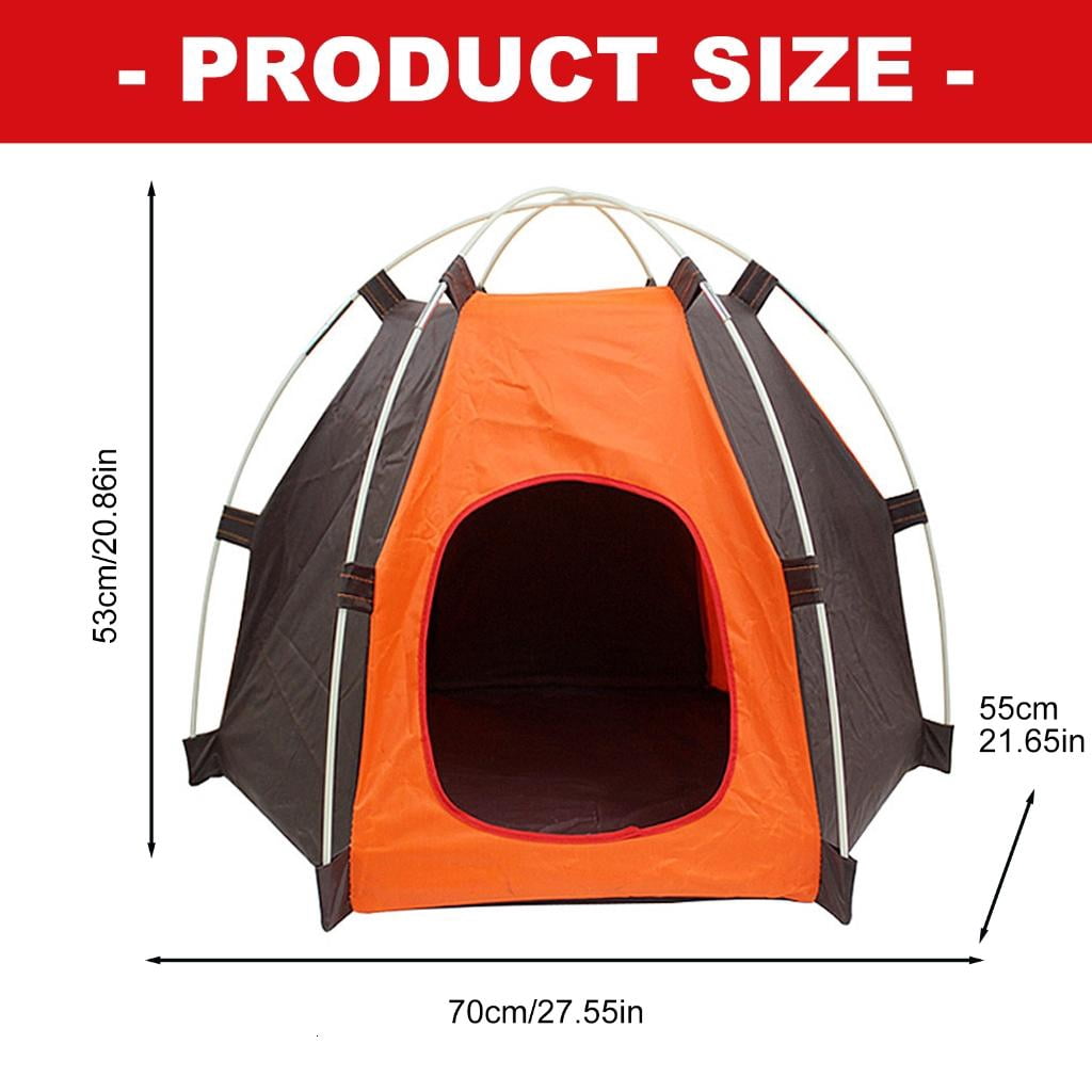 Giaone Puppy Tent Bed Teepee for Indoor Small Dogs House Foldable Shelter Photo Props Pet Tent House Bed
