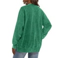 thumbnail image 3 of Rosvigor Vintage Sweatshirts for Women Loose Washed Shirts Side Split Long Sleeve Fashion Women Tops, 3 of 6