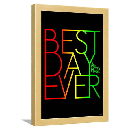 Mac Miller - Best Day Ever Framed Poster Wall Art (Best Mac Games Ever)