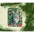 thumbnail image 2 of Carolines Treasures DAC7194CO2 3.4 x 2.6 in. Asian Cat by the Christmas Tree Porcelain Ornament, 2 of 3