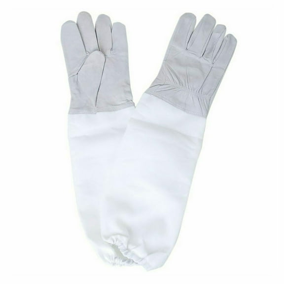 JeashCHAT Beekeeping Gloves Goatskin Bee Keeping with Vented Beekeeper Long Sleeves