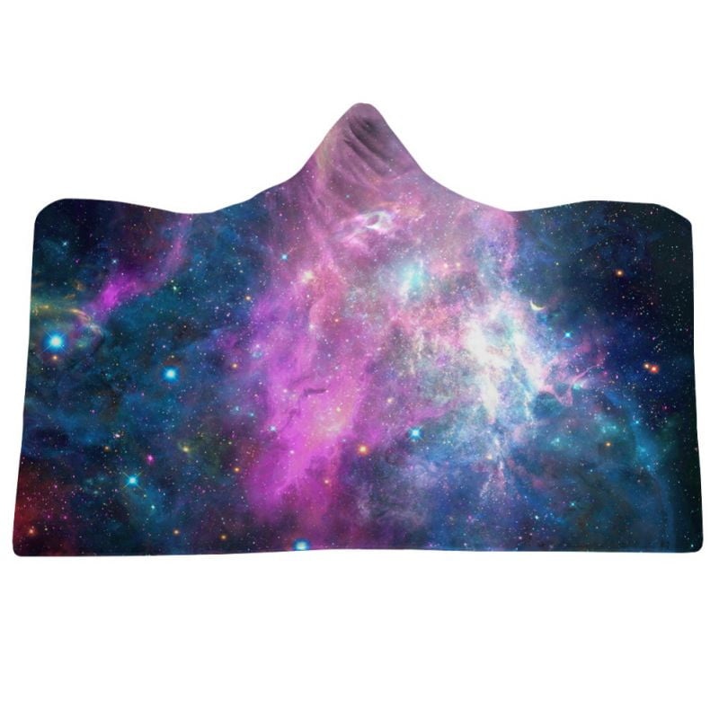 galaxy hooded blanket