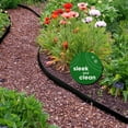 thumbnail image 3 of DAVYLINE 6-Pack Galvanized Steel Landscape Edging w/Black Powder Coating - 40" L x 6.5" H Strips - Hammer-in 16-Gauge Metal Edging Border w/ 7 Clips & Gloves - Edge for Lawn Yard (20Ft Total), 3 of 6