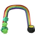 thumbnail image 2 of 13' Green and Black Rainbow Lighted St. Patrick's Day Inflatable Outdoor Decoration, 2 of 2