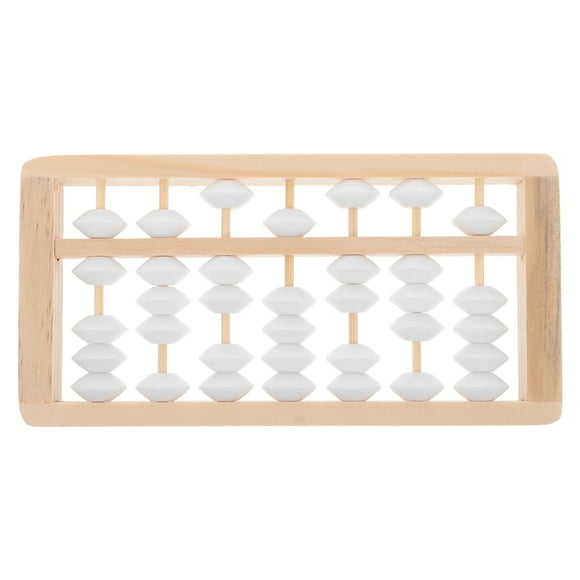 KAKOWELY mini wooden abacus Wooden Abacus for Babies Montessori Math Toy Photo Prop for Kids Aesthetic Nursery Decor Ideal for First Birthday Photos6.1"X3.07"X0.79"
