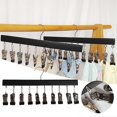 thumbnail image 3 of Wooden Hat Storage Shelf Hooks Anti-slip Anti-rust Hat Hanger for Storaging, 3 of 5