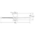 thumbnail image 4 of Axis 52" Matte White Dimmable LED Smart Flush Mount Ceiling Fan with Remote Control, 4 of 7