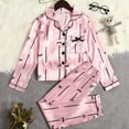 thumbnail image 3 of Usaibhir Girls Pajamas Silk PJS Set Satin Sleepwear Long Sleeve Jammies for Kids Button-Down Nightwear Loungewear 7-14 Years, 3 of 5