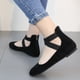 thumbnail image 3 of GOOHOCHY 1 par de mocasines transpirables Ocio Zapatos delgados Zapatos planos de suela plana Zapatos femeninos de cuatro estaciones para mujeres (tamaño 37 6.5US, 4UK, 37.5EU, 9.2355 pulgadas), 3 of 7