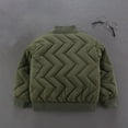 thumbnail image 4 of Generic Clothing Clearance Children's Jackets Casual Boys' Stand Up Collar Irregular Stripe Print Solid Color Long Sleeve Zipper Cotton Jacket with Pockets for Soft (4-5 Years,AG), 4 of 5