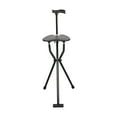 thumbnail image 2 of Aruwei 300 Lbs Crutch Stool with Seat Lightweight Folding Walking Stick Chair Portable Cane for Senior Elderly Camping Hiking Clearance_Crutch Stool, 2 of 8