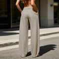thumbnail image 6 of Gytharion Women's High Waist Wide Leg Joggers Solid Color Drawstring Loose Sweatpants with Pockets Casual Track Pants, 6 of 7