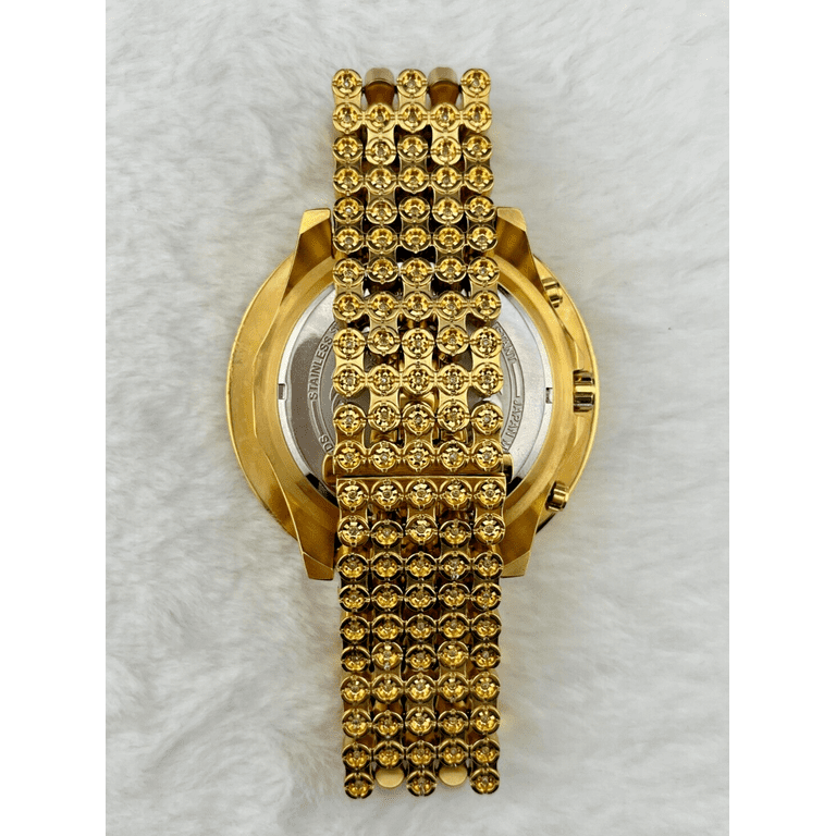 IceTime KING Yellow 50mm Men's Yellow Gold Steel Watch Iced IceTime KING Yellow 50mm Men's Yellow Gold Steel Watch Iced