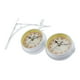 thumbnail image 3 of Reloj colgante creativo para interiores y exteriores, reloj de pared de doble cara. Blanco, 3 of 9