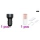 thumbnail image 1 of Humidificador Difusor de pulverizador dual 3 W 400 ml Humidificador de aire ajustable para automóvil doméstico, rosa, Cargador de automóvil USB 5 V 3.1 A Carga rápida Puerto USB dual Pantalla Vogacara DZ4170-03*1+HA003086-02B*1, 1 of 2