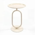 thumbnail image 2 of Lantern-shaped Metal End Table - Modern Small Side Table with Stable Weighted Base & 10.8 Lbs, 2 of 8