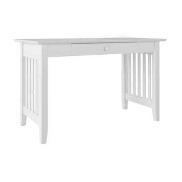 24 x 48 x 29.38 in. Mission Desk with Drawer, White