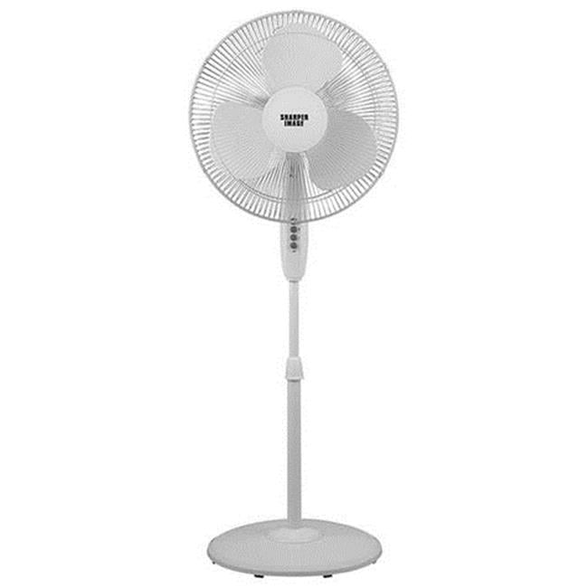 16 In. Oscillating Pedestal Stand Fan, White