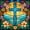 DP00973, variant on Hanging Diamonds Art kit for Adult,DIY Cross Flowers Pendant Diamonds Painting Art Kit, 7.0x6.8 inch Acrylic Diamonds Painting Board Kit Ornament, Special Crystal Diamond Hanging Ornament