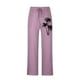 thumbnail image 4 of Pantalones largos de lino para hombre, pantalones holgados de playa con estampado hawaiano, cintura elástica y cordón ajustable, estampado en caliente., 4 of 5