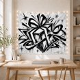 thumbnail image 5 of Moon Stars Graffiti with Topped Entire Textured Mimics, Mystical Fantasy for Space Lovers, Galaxy Room Decor, Housewarming Gift, Tapestry Wall Hanging for Bedroom and Dorm, 5 of 7