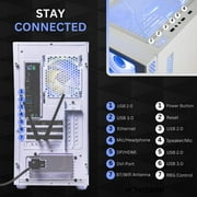 Novatech Phantom Prebuilt Gaming PC Desktop Computer - RX580 8GB - Intel i7 Xeon 3.5GHz - 16GB RAM - 512GB M.2 SSD WiFi/BT, Win 11 - Gaming Computer Tower - Pre Built PC Gaming -