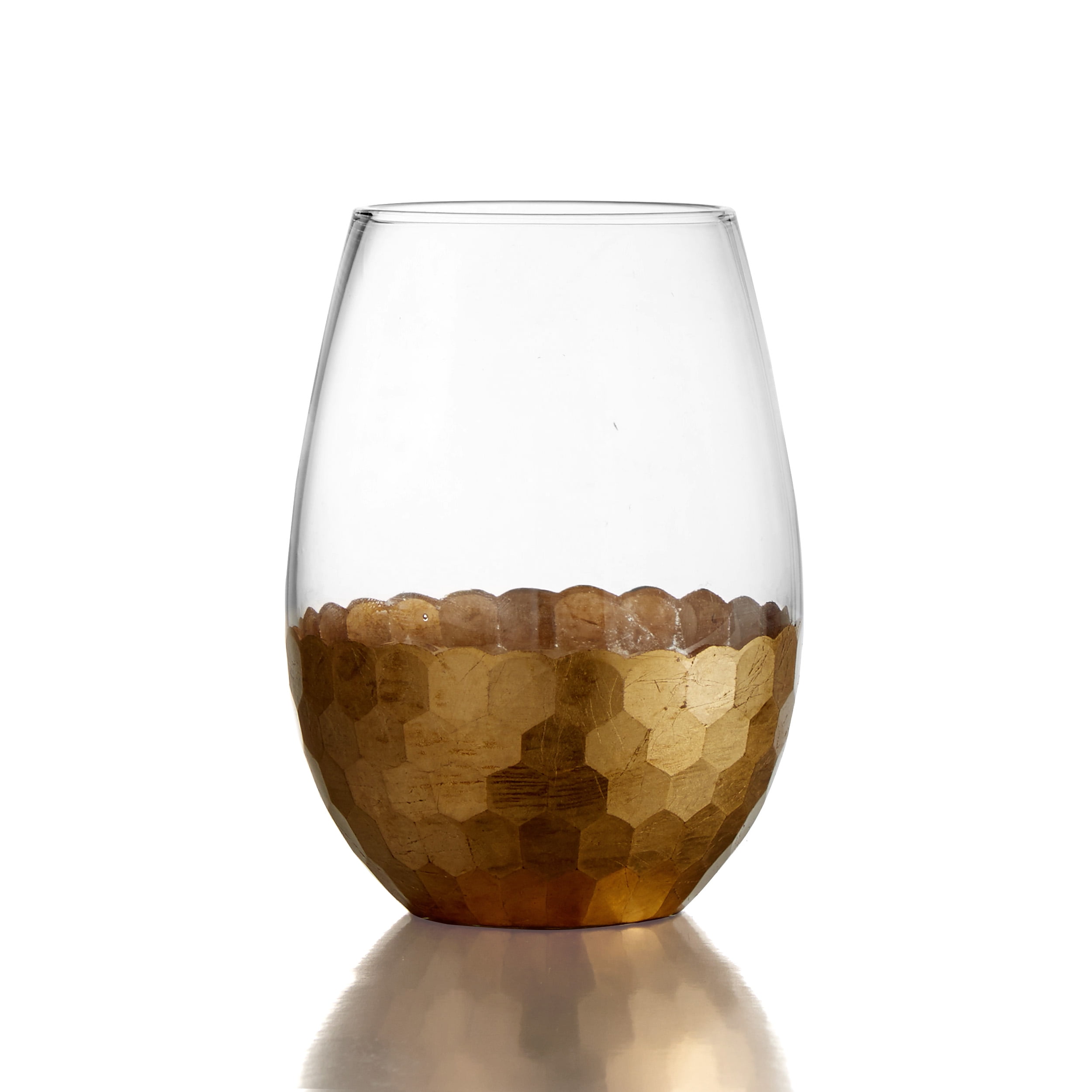 Better Homes & Gardens Wilmond Stemless Wine Glass, 20.5 oz, Set of 4 
