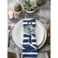 thumbnail image 3 of Hokiten Kitchen Dinner Napkins Set of 4 Navy Blue Anchor Cloth Napkins Reusable Washable Table Napkins for Weddings Cocktail Parties Holiday Table Decor 20x20 Inch, 3 of 8