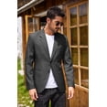 thumbnail image 3 of COOFANDY Mens Blazer Casual Fitted Sport Coats Western Summer Weeding Party Suit Jackets, 3 of 6
