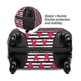 thumbnail image 2 of Hirioo Hearts And Lines for Elasticity Suitcase Cover (No luggage Included) Durable Luggage Protector Fits 18-32 Inch Luggage-Medium, 2 of 7