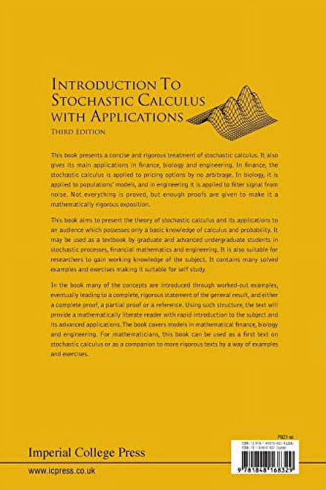 Introduction to Stochastic Calculus with Applications (Third Edition) (Paperback) Introduction to Stochastic Calculus with Applications (Third Edition) (Paperback)