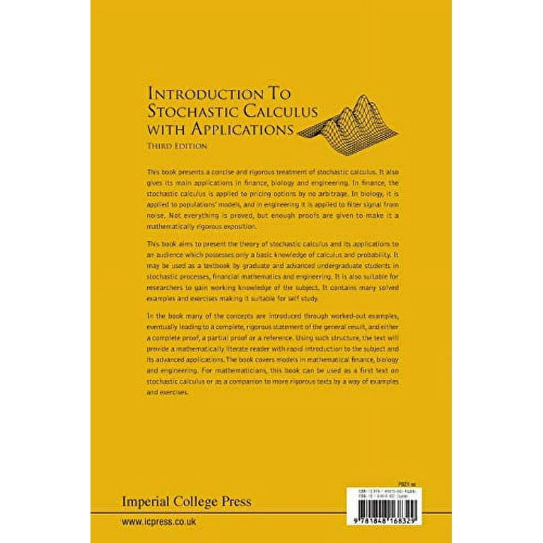 Introduction to Stochastic Calculus with Applications (Third