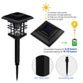 thumbnail image 4 of OSALADI Outdoor Solar Column Headlight Decorative LED Wall Lamp Waterproof Fence Pillar Lamp for Lawn Patio Yard, 4 of 10