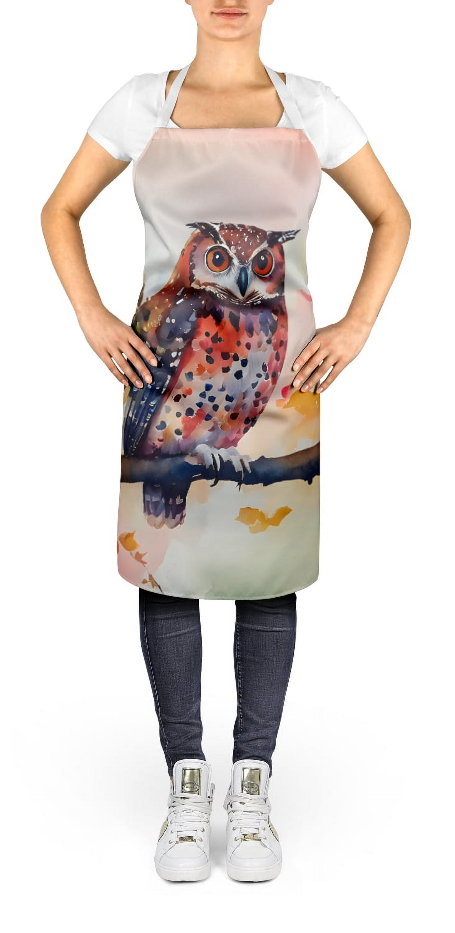 Elf Owl Apron 27 in x 30 in