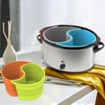 thumbnail image 1 of Hicess 2Pcs/Set Slow Cooker Divider Dishwasher Safe Flexible Non-stick Food Grade Silicone Pad Separation Reusable 6 QT Cooking Pot Liner Slow Cooker Pad Kitchen Accessories, 1 of 8