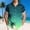 Green, variant on Fnnxeal Mens Tropical Gradient Hawaiian Shirt Short Sleeve Button Up Green Palm Tree Print Beach Vacation Shirt Lightweight Breathable,Size XL