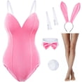 thumbnail image 1 of Disfraz de Conejita de Terciopelo para Mujer Wannsee 2XL Set Rosa, 1 of 7