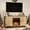 Oak, variant on Homall Modern Farmhouse TV Stand Double Barn Door Fireplace TV Stand for TVs up to 65 inch,Rustic Brown