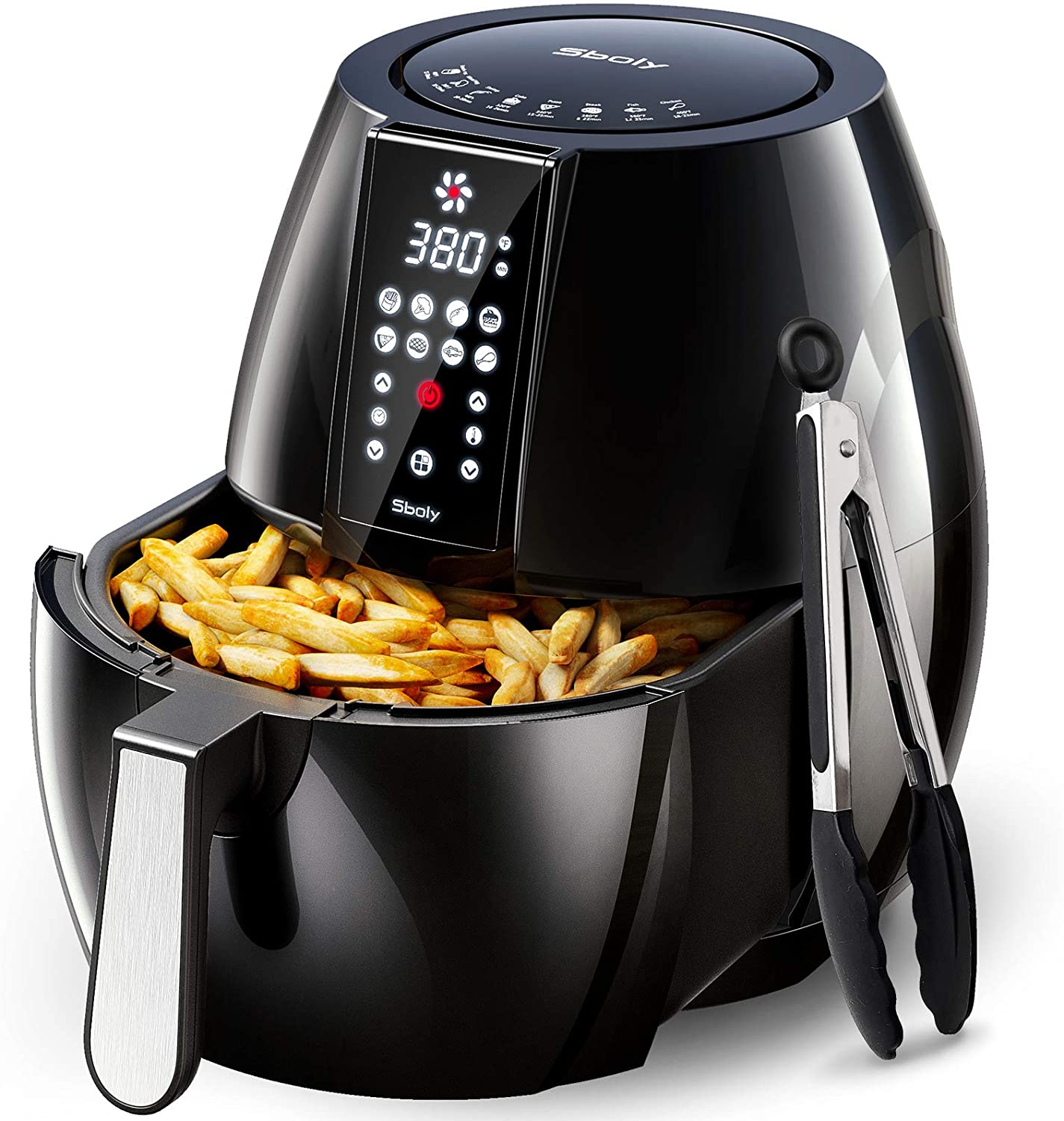 Sboly 8 Mode Air Fryer with LCD Digital Touch Screen, 6.3Qt Airfryer